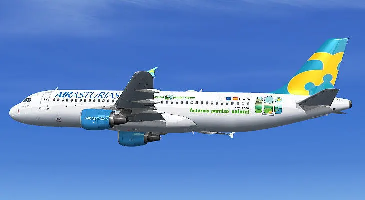 A320-214 de Air Asturias