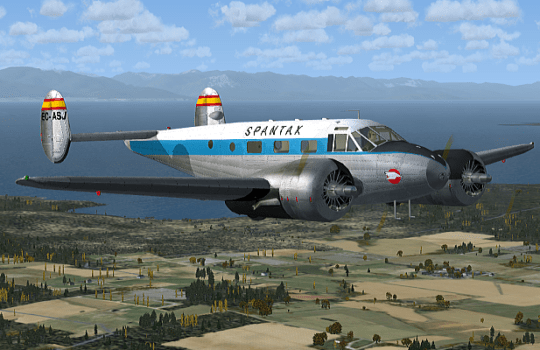 Spantax Beechcraft D18S ó C45H para verlo en la FIO
