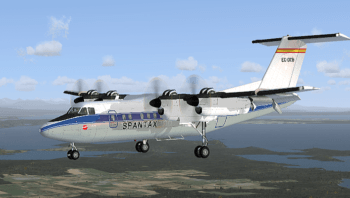 Spantax De Havilland DHC-7 Dash el primero de su clase en España