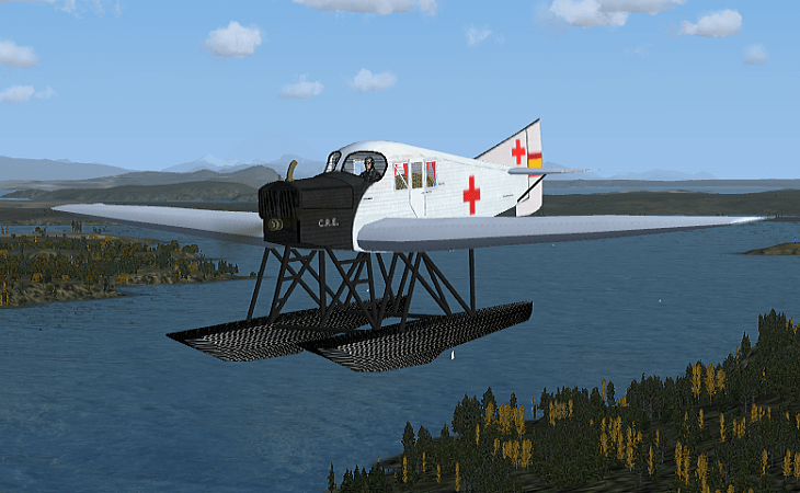 Junkers-F13W Cruz Roja flotadores