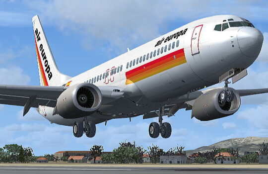 Air Europa B738, textura antigua y competidor del A320