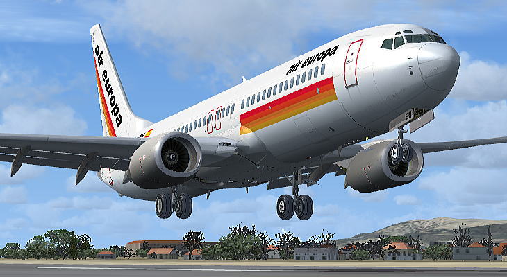 Air Europa B738, textura antigua y competidor del A320