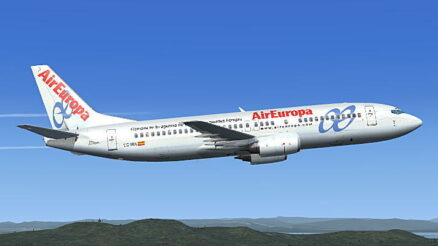 Air Europa Boeing B737-4Y0, el avión del musical We Will Rock You